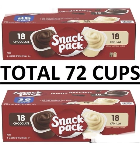 Snack Pack Pudding Variety Pack 3.25 oz., 72 pk. NEW