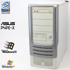 ASUS P4PE-X TE PC COMPUTER PENTIUM 4 2.8GHZ 512MB WINDOWS 98 SE OLD GAMES