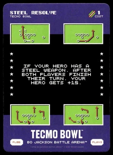 2026 Bo Jackson Battle Arena TECMO BOWL BOBA PL86 PL-86 Steel Resolve