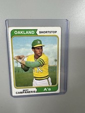 1974 Topps Bert Campaneris Oakland A’s Card# 155