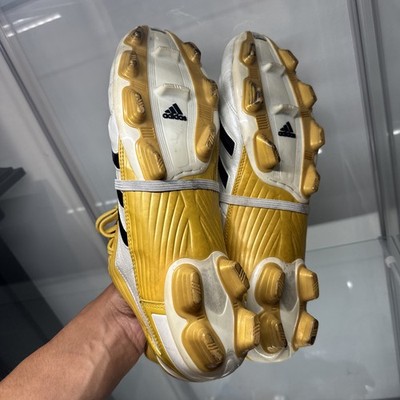 Beckham Adidas Predator Absolute TRX Soccer Cleats White Gold Mens