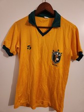 VINTAGE SELTENES DELLERBA BRASILIEN TOPPER NATIONALMANNSCHAFT SPIEL TRIKOT IN M
