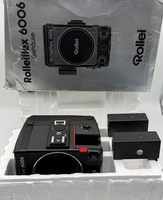 Rollei Rolleiflex 6006 Mod. 2 Mittelformatkamera + 2 Akkus + OVP ungeprüft / def