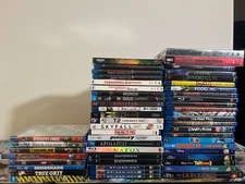 Lot of 53 Movies (46 Blurays/2 3D Blurays/2 4k-Blurays/1 DVD/2 M. Jordan Sets)