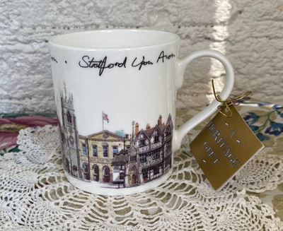 Temple Island Collection Stratford Upon Avon Fine Bone China Gift Mug NOS