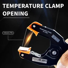 ZIBOO ATTPC3 Temperature Test Clamp Lead Clip K-Type Probe Thermocouple Pipe