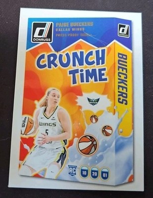 2025 Donruss WNBA Paige Bueckers Press Proof Crunch Time #19 RC Rookie 