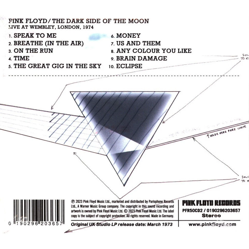 PINK FLOYD---"The Dark Side Of The Moon--Live At Wembley 1974"--(CD)---NEU & OVP - Bild 3 von 4
