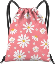 Drawstring Backpack for String Bag Waterproof Cute Sports Beach Swimming Travel 