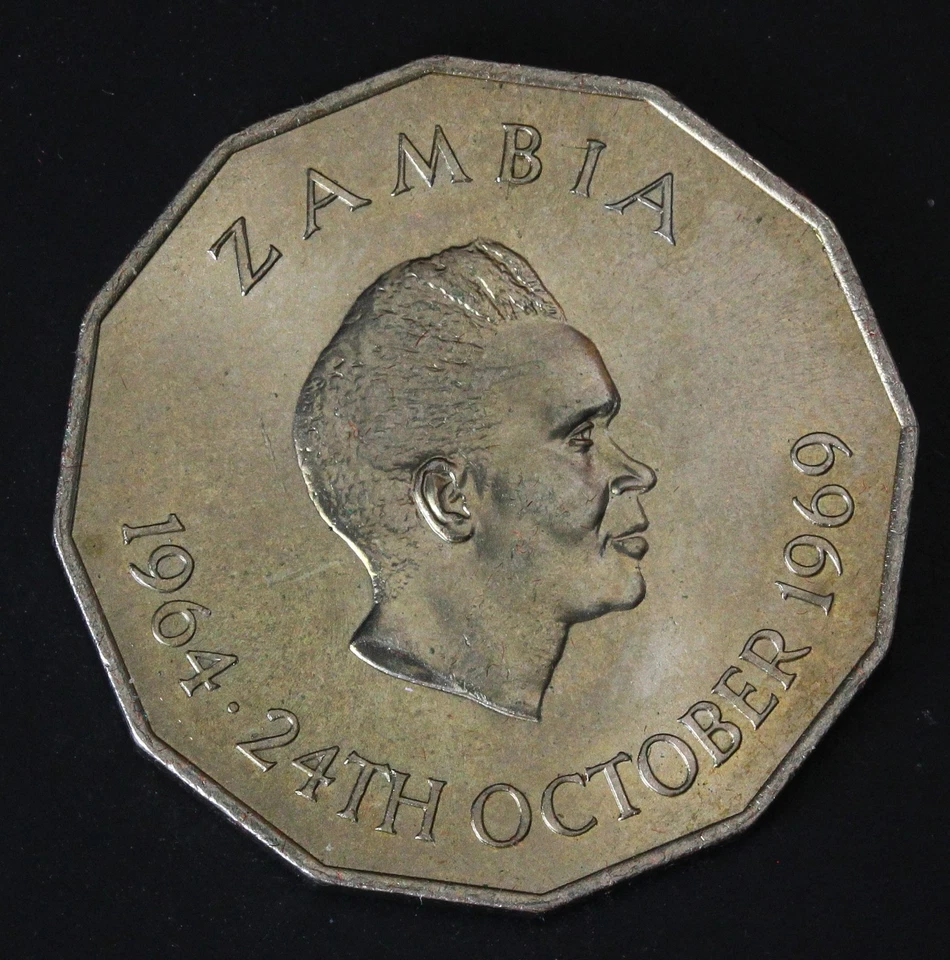 ZAMBIA 50 Ngwee ND(1969) - Copper/Nickel - F.A.O. - aUNC - 365 - Image 2 of 2