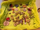 Vintage WWII US Army Military Medals Pins Insignia Buttons Bulk Estate Lot