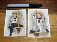 2-Jeffrey & Newell Trade Card-Ladies Fancy Goods-Sea Bright, NJ.   U406