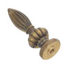 23.5 x 73mm Lamp Finials Caps Knob, 1 Set Solid Brass Lamp Shade Decoration