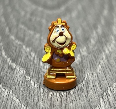 Disney Beauty & The Beast Cogsworth Mini Figurine Collectible Polly Pocket