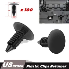 8mm Bumper Clips For Auto Car Hole Plastic Rivets Fastener Fender Push Pin