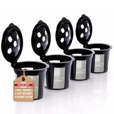 Reusable K Cups for Keurig Supreme, K Supreme Plus, K Slim, K-Brew Chill, K D...