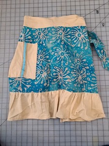 Batik Baking Decorating Half Apron B