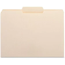 Business Source 1/3 Tab Cut Letter Recycled Top Tab File Folder 16491