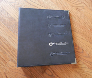 Vintage Hazel America's Case Maker Black Leather 3 D-Ring 2" Binder Folder - USA