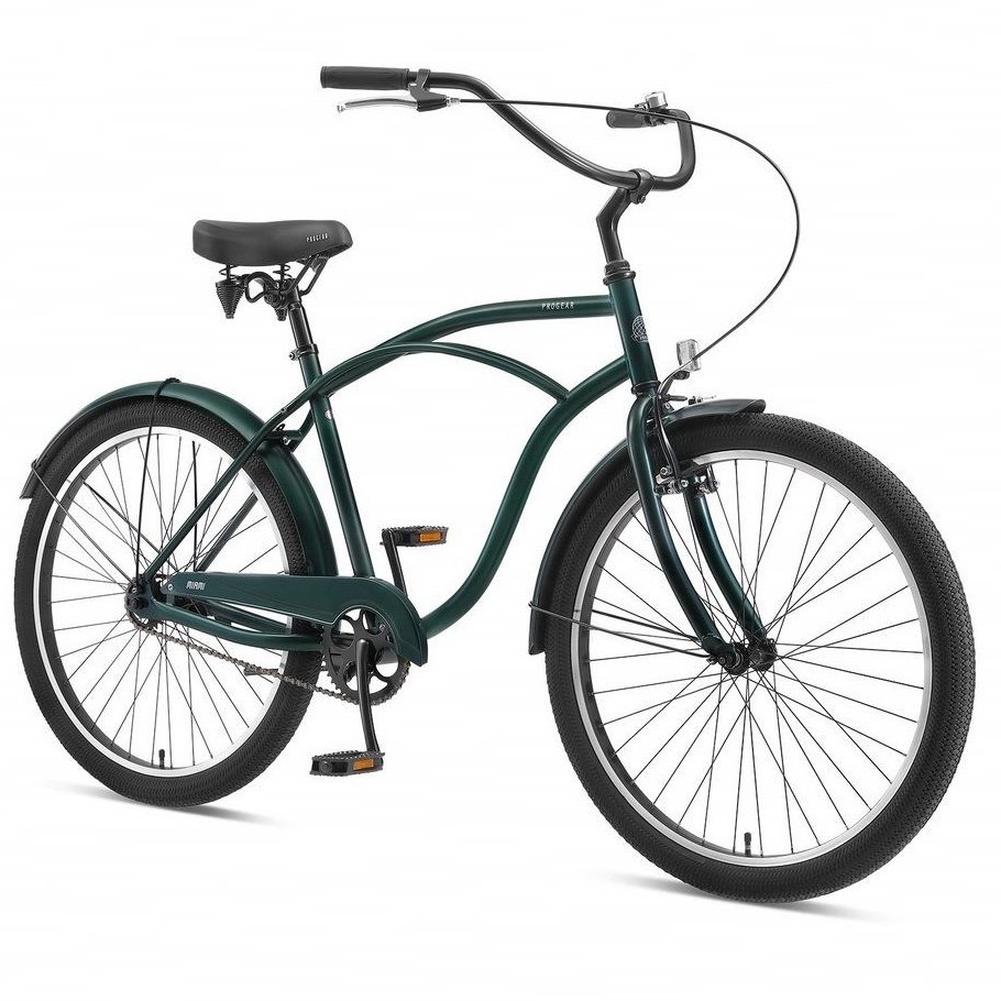 Progear Miami S1 Mens Cruiser Bike 26" Wheel 19" Frame Matt Forest Green New Box