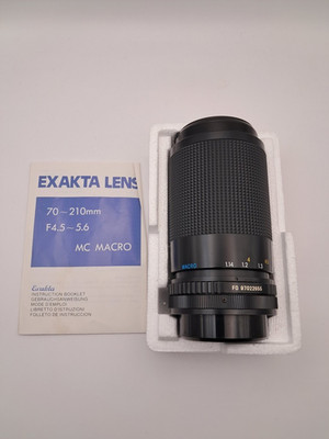 Exakta Objektiv 70-210mm Macro Zoom F4.5-5.6 MC FD Canon TOP Zustand in OVP