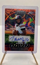 2025 Leaf Football Nation: Lanorris Sellers “A New Dawn” Auto Orange Lava SP 3/4