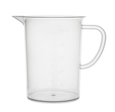 EISCO Plastic Pitcher, 500mL - Molded Graduations - Chemical Resistant ...