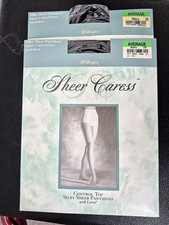 2 pairsWorthington Pantyhose Control Top Silky Sheer Sandalfoot NAVY 29 Avg /