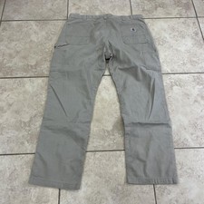 Carhartt Pants Mens 42x32 Gray B324 FDK Relaxed Fit Carpenter Workwear