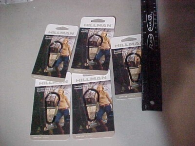 Lot of 5 HILLMAN Sanitas Soli Brass Key Rings with free shipping