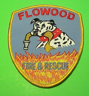 FLOWOOD  MISSISSIPPI  MA  ( DALMATION )  4 3/4''  FIRE DEPARTMENT  PATCH