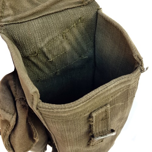 FALKLAND British Army PATTERN 58 Pouch Ammo Bag Webbing Kidney Carrier ...