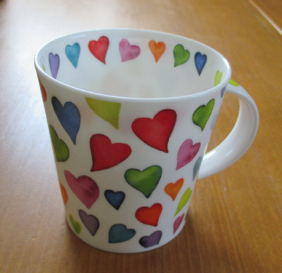 Tasse Kaffeebecher mit Herz Herzen Warm Hearts Caroline Bessey Dunoon  NEU!