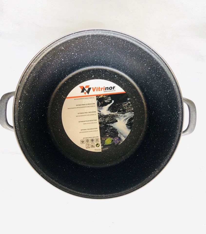 Pentola antiaderente in ACCIAIO RIVESTIMENTO in PIETRA GAS INDUZIONE VITRINOR - Immagine 2 di 4