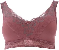 Rhonda Shear 3Pc Pin-Up Bra Lace Back Glimmering Dusk XL NWOT 213 