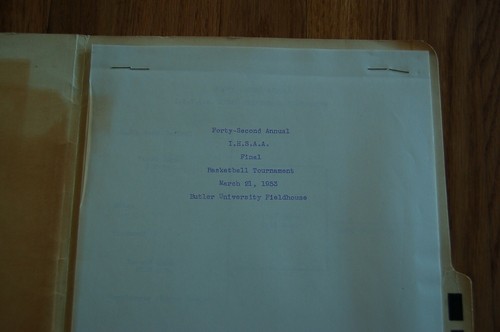 Very Rare 1953 Indiana High School Basketball State Finals Press Folder - Milan - Picture 4 of 8