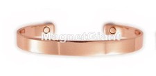 1/4 inch Plan - Solid Copper Magnetic Bangle Bracelet Cuff Man  Women - BG34C
