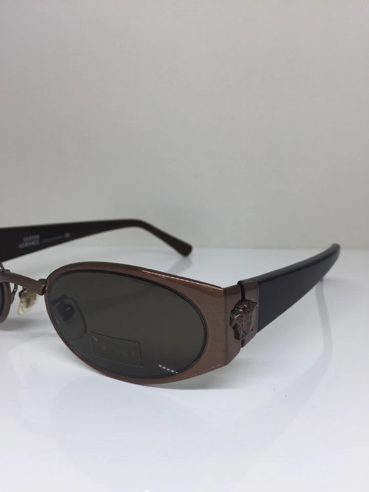 New Vintage Gianni Versace X30 Sunglasses Mod. X30 Col. 53M Bronze & Brown Italy - Image 2 of 4