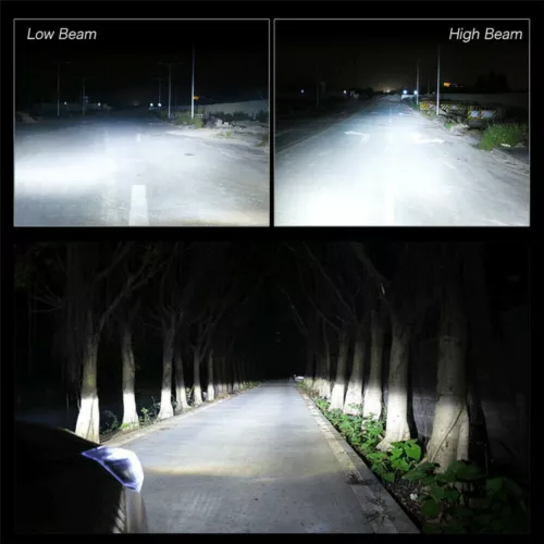 9005 9006 LED Headlights Bulbs 10000K High Low Beam Kit Combo Super White Bright - Bild 6 von 18