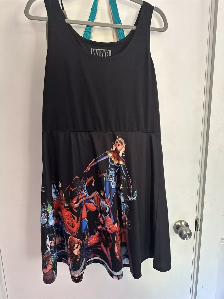 Disney Women of Marvel Universe Comic Con Exclusive Skater Dress XL 14