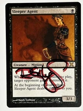 MTG Magic Sleeper Agent Signed Artist Proof x1 10ED 10th Edition Randy Gallegos