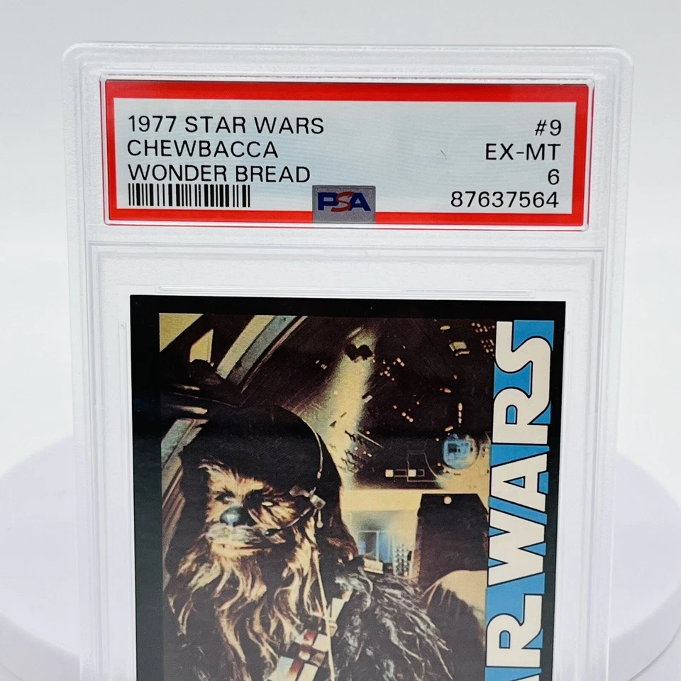 1977 Star Wars Chewbacca Chewy #9 Wonder Bread PSA 6 EX-MT Trading Card - Image 3 of 4