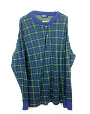 Vintage Polo by Ralph Lauren Made in USA Plaid Flannel Sleep Wear/Shirt XL