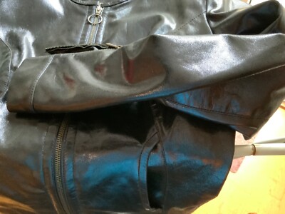 Neue ungetragene Lederjacke blau Bomboogie Gr. 4 (38)