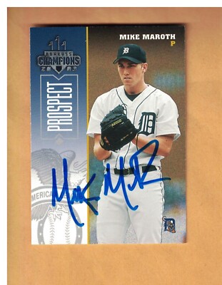THOMAS O'MARREY選手カード MIKE MAROTH AUTOGRAPHED 2003 DONRUSS CHAMPIONS PROSPECT CARD