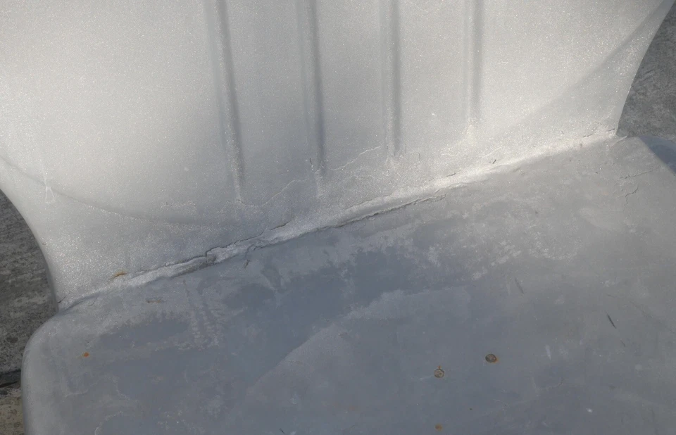 Vintage 1940 Mid Century Modern Shott Balcrank Steel Metal Cantilever Lawn Chair - Image 4 of 4