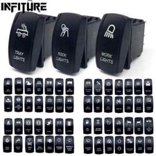 12V 24V 5P/7P Blue Led Rocker Switch Toggle Switch for Car Boat ARB Carling