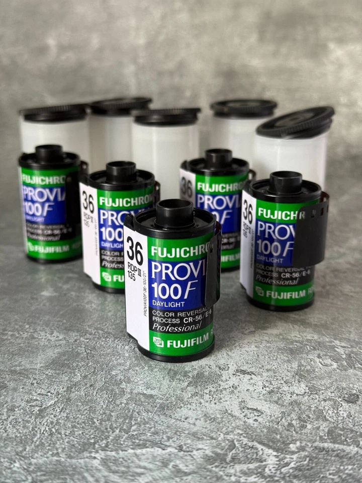 Fujifilm Provia 100F 135/36 Colour Reversal Film X5 Rolls Vintage Expiry 2005-12 - Image 2 of 4