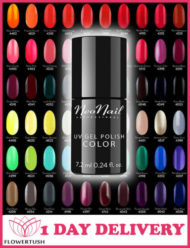 NeoNail Uv/Led Nail Gel Polish Hybrid Manicure Colour Coat All Colours!! 7,2 ml - Picture 1 of 28
