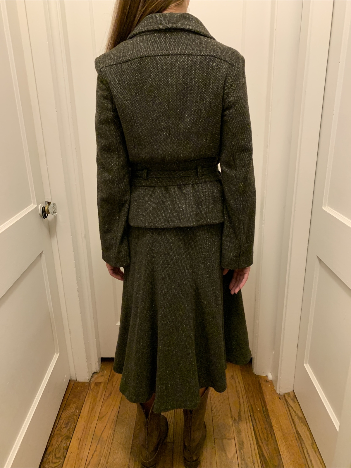 Womens Banana Republic Suit Jacket And Skirt Wool … Gem